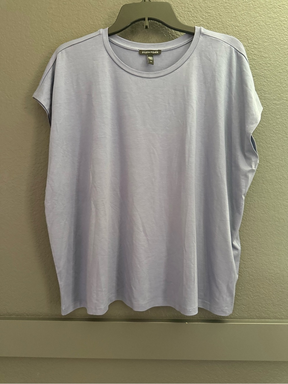 EILEEN FISHER • Fine Jersey Square Top light purple periwinkle Large dolman
